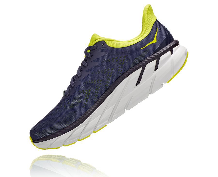 Hoka Australia One One Clifton 7 - Mens Running Shoes Navy - YGKAM-2856